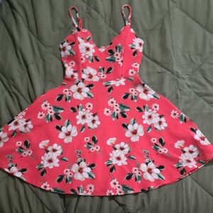 No Boundaries Pink Floral Dress